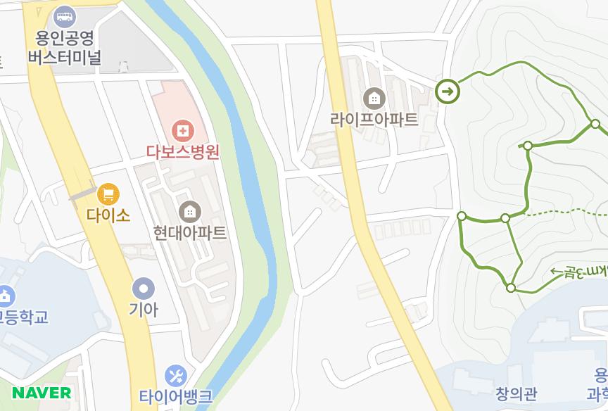 경기도 용인시 처인구 마평동 목련 위치·실거래 시세 지도