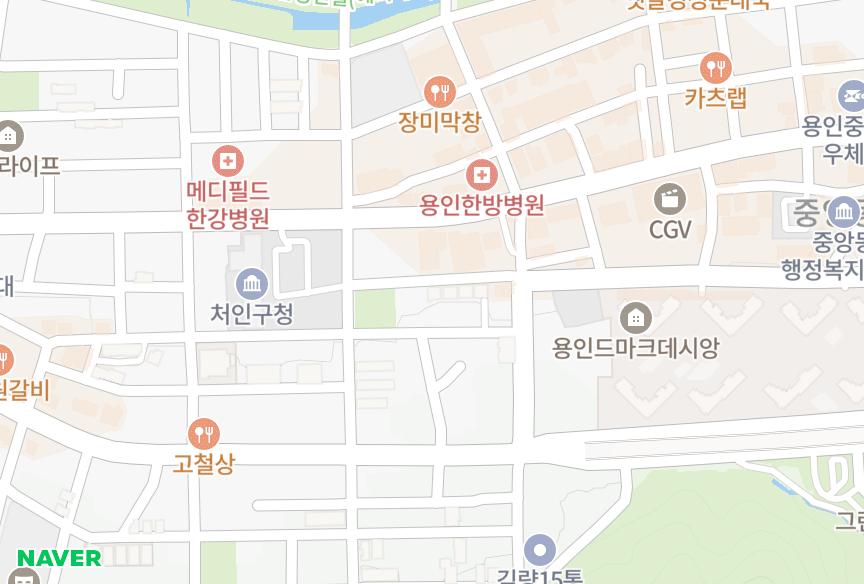 경기도 용인시 처인구 김량장동 글로하임 위치·실거래 시세 지도