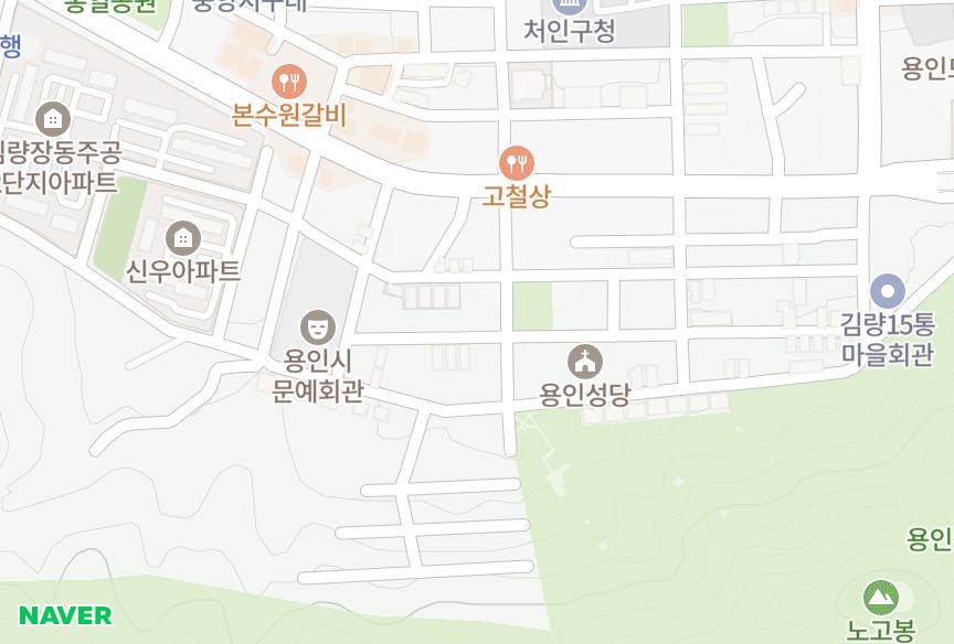 경기도 용인시 처인구 김량장동 진흥 위치·실거래 시세 지도