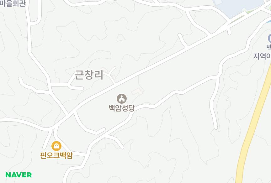 경기도 용인시 처인구 백암면 근창리 성산그린 위치·실거래 시세 지도