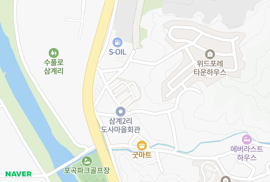 경기도 용인시 처인구 포곡읍 삼계리 현대그린 위치·실거래 시세 지도