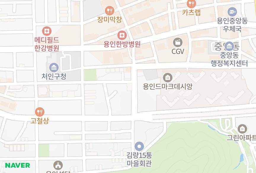 경기도 용인시 처인구 김량장동 신광 위치·실거래 시세 지도