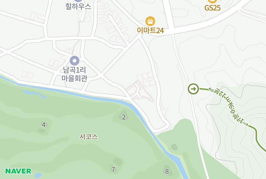 경기도 용인시 처인구 양지읍 남곡리 양지꼬따쥬 위치·실거래 시세 지도