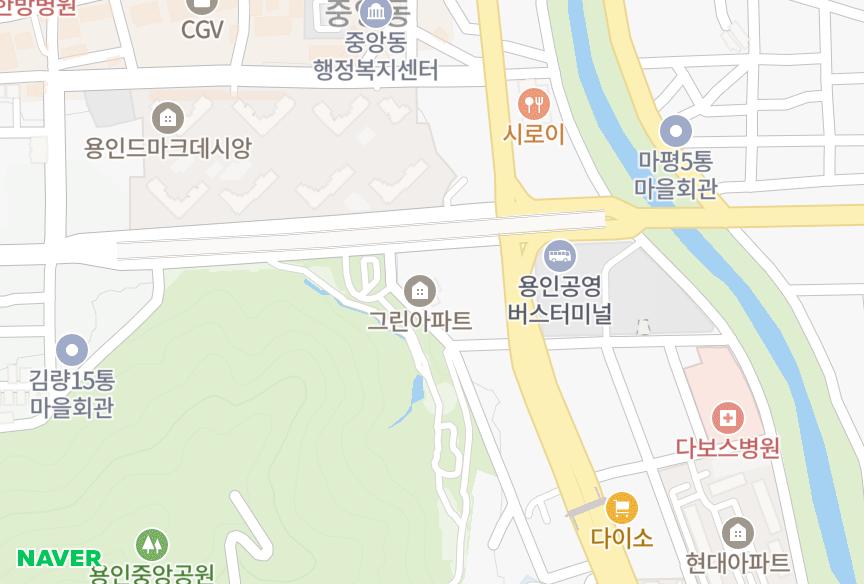 경기도 용인시 처인구 김량장동 선비마을그린 위치·실거래 시세 지도