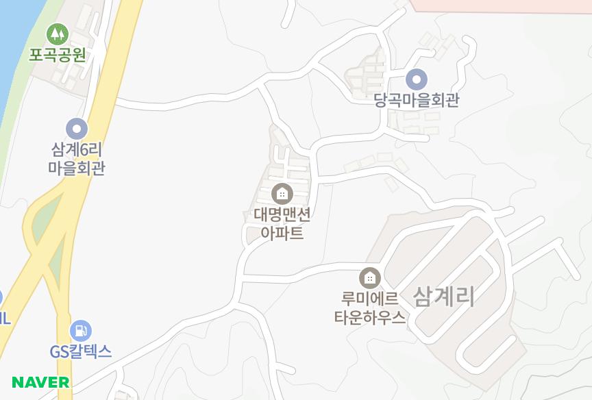 경기도 용인시 처인구 포곡읍 삼계리 대명 위치·실거래 시세 지도
