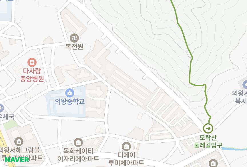 경기도 의왕시 오전동 오전삼신9차 위치·실거래 시세 지도