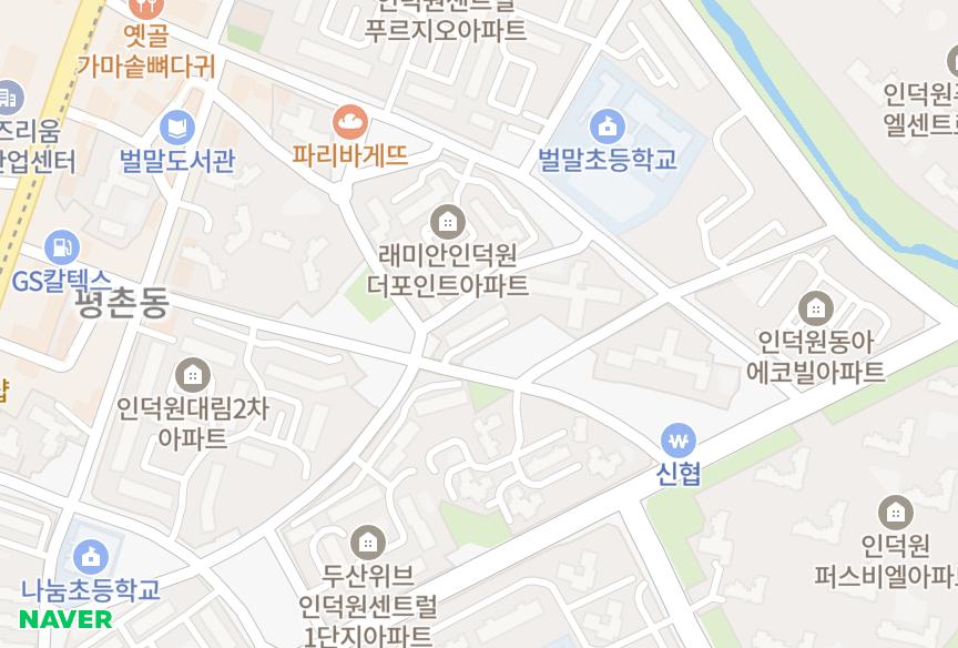 경기도 의왕시 포일동 래미안인덕원더포인트 위치·실거래 시세 지도