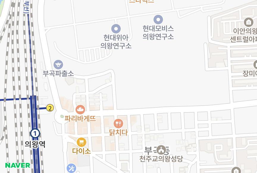 경기도 의왕시 삼동 영동 위치·실거래 시세 지도