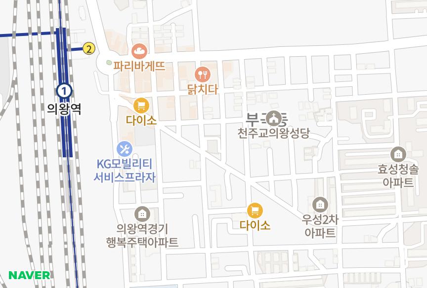 경기도 의왕시 삼동 신우 위치·실거래 시세 지도
