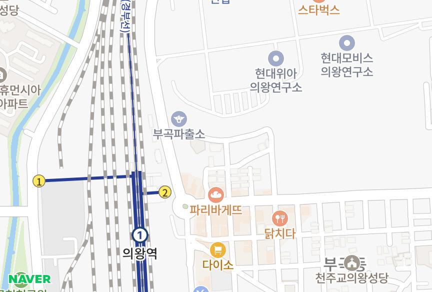 경기도 의왕시 삼동 제나하임 위치·실거래 시세 지도