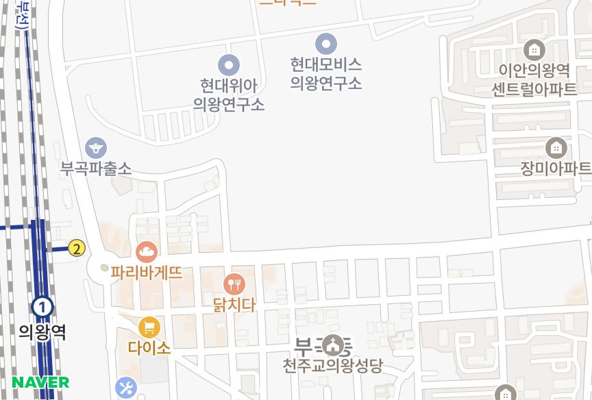 경기도 의왕시 삼동 보령 위치·실거래 시세 지도