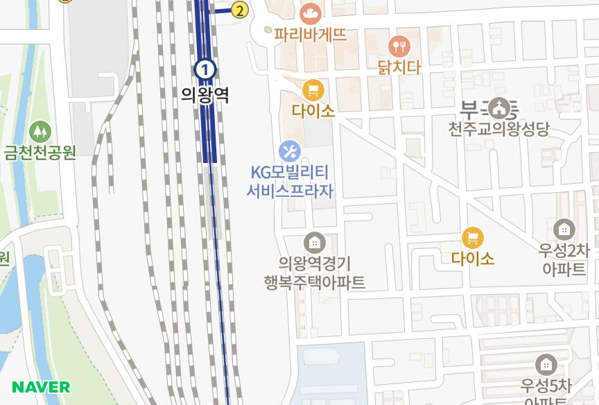 경기도 의왕시 삼동 대현그랑시아 위치·실거래 시세 지도