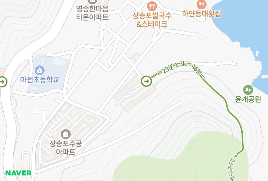 경상남도 거제시 장승포동 은아 위치·실거래 시세 지도