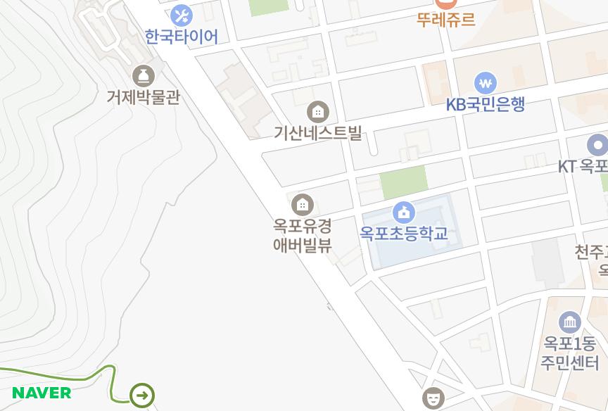 경상남도 거제시 옥포동 옥포유경에버빌뷰 위치·실거래 시세 지도