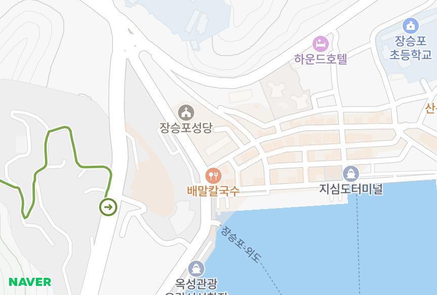경상남도 거제시 장승포동 한일비치맨션 위치·실거래 시세 지도