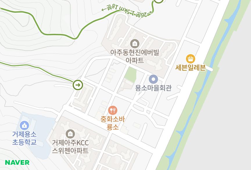 경상남도 거제시 아주동 신아그린 위치·실거래 시세 지도
