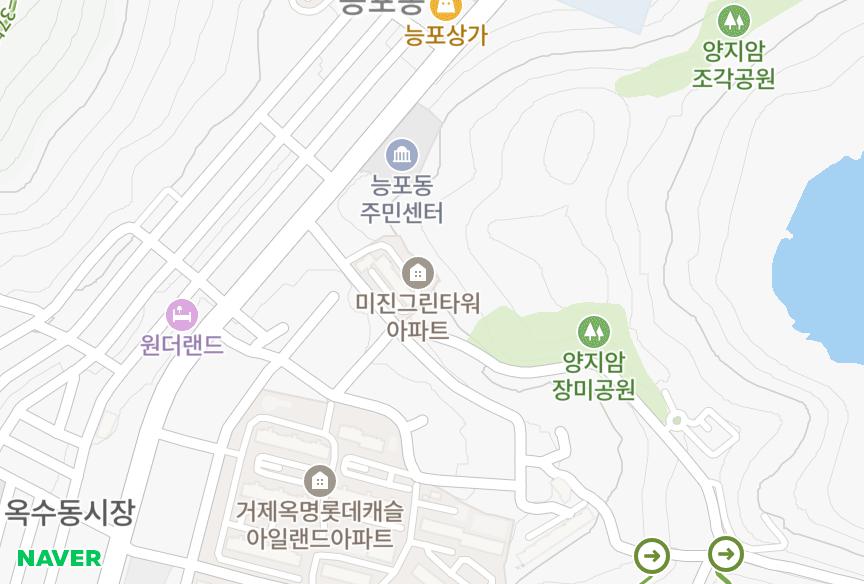 경상남도 거제시 능포동 미진그린타워 위치·실거래 시세 지도