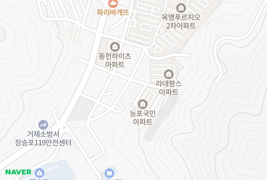 경상남도 거제시 능포동 화찬 위치·실거래 시세 지도