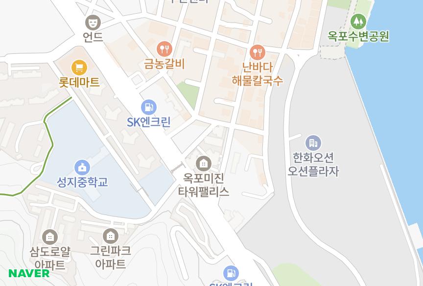 경상남도 거제시 옥포동 미진라메르펠리스 위치·실거래 시세 지도