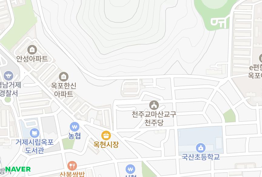 경상남도 거제시 옥포동 세웅샹그릴라 위치·실거래 시세 지도