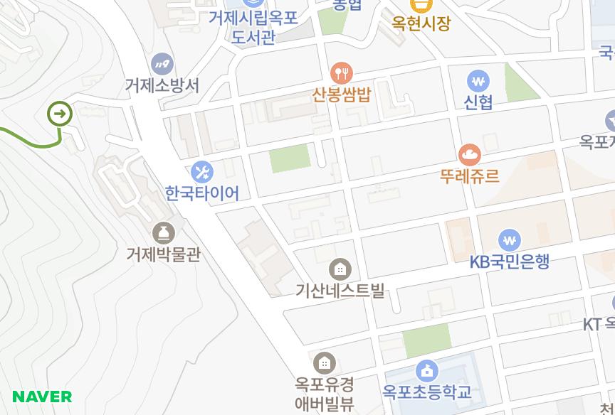 경상남도 거제시 옥포동 제삼 위치·실거래 시세 지도