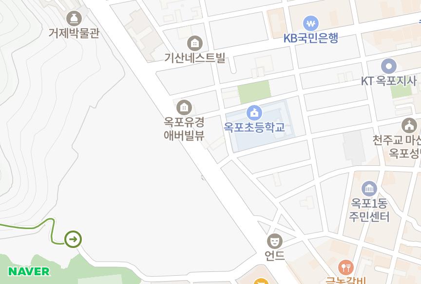 경상남도 거제시 옥포동 백동마이웨이 위치·실거래 시세 지도