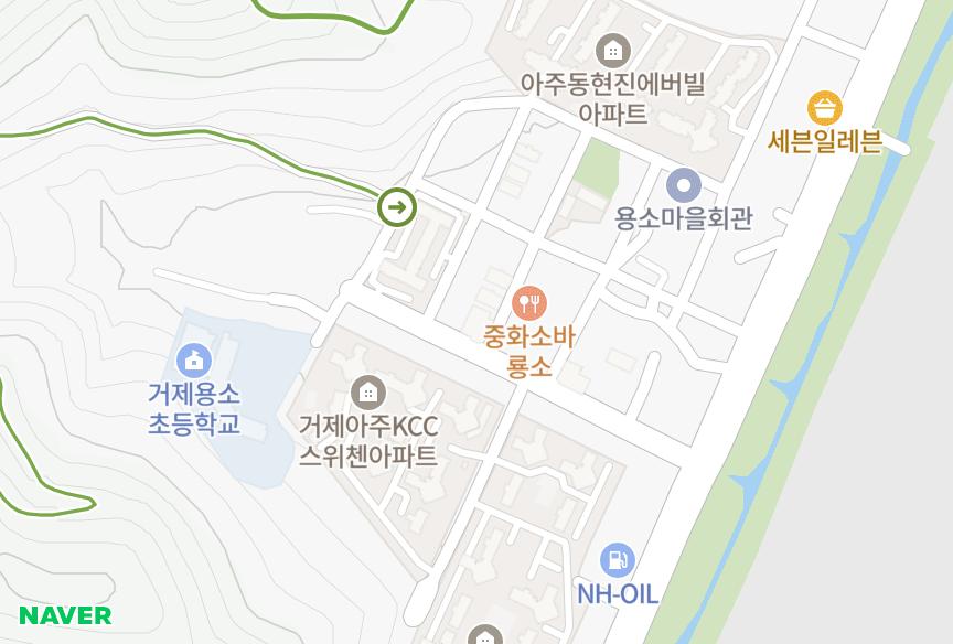 경상남도 거제시 아주동 늘새롬빌 위치·실거래 시세 지도