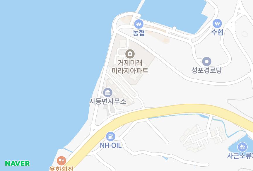 경상남도 거제시 사등면 성포리 삼우비취맨션 위치·실거래 시세 지도