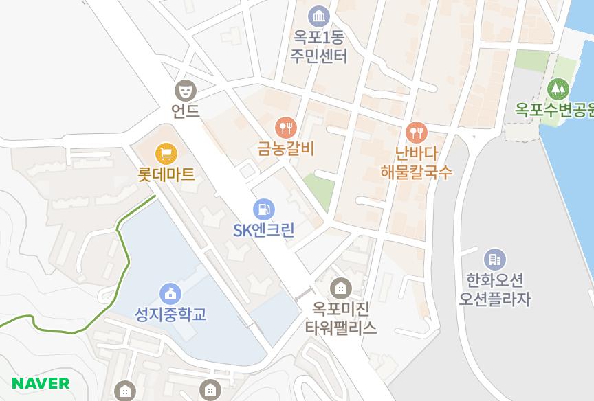 경상남도 거제시 옥포동 이던필하우스 위치·실거래 시세 지도