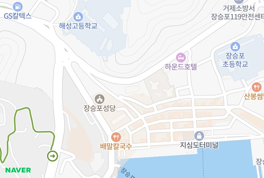 경상남도 거제시 장승포동 오션타워 위치·실거래 시세 지도