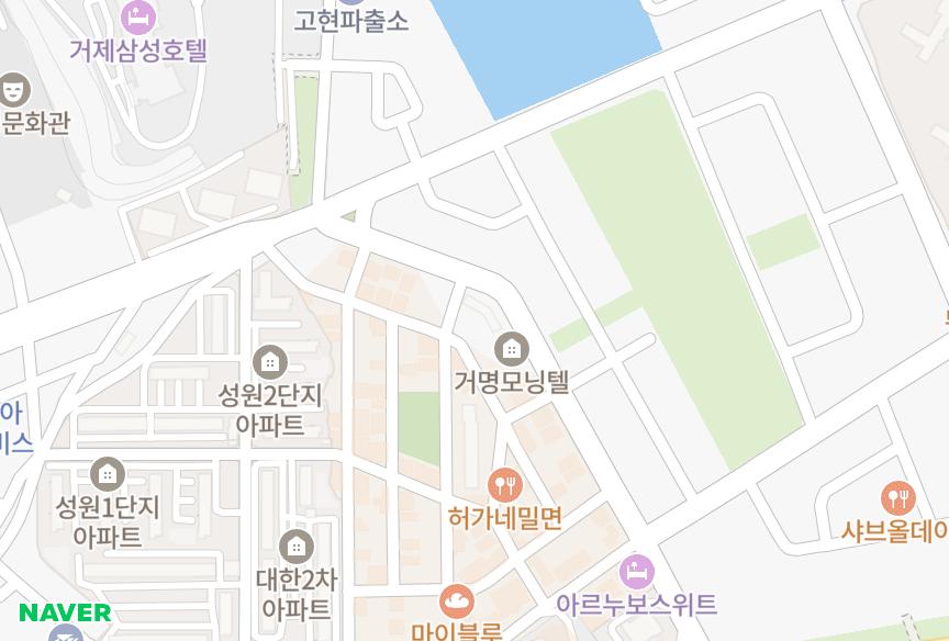 경상남도 거제시 장평동 모닝빌 위치·실거래 시세 지도