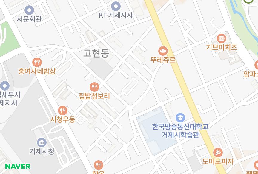 경상남도 거제시 고현동 종우 위치·실거래 시세 지도
