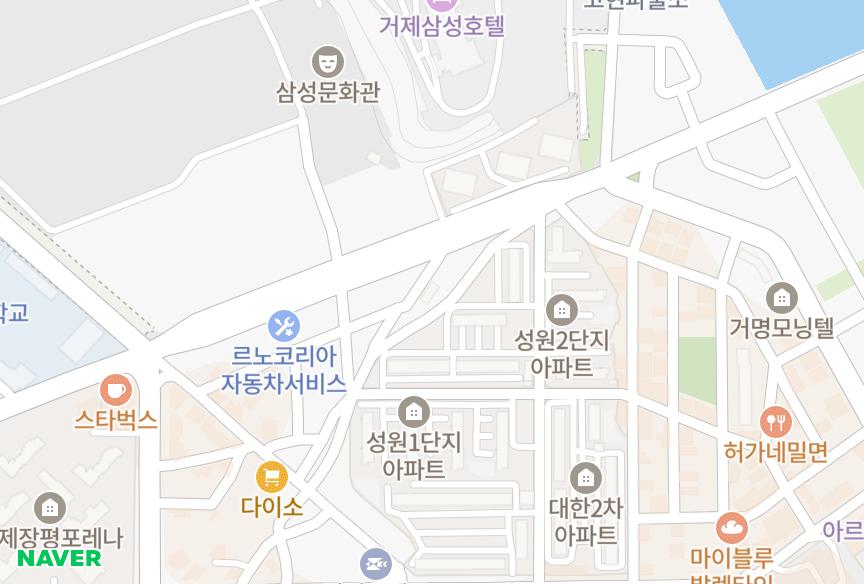 경상남도 거제시 장평동 골든빌 위치·실거래 시세 지도