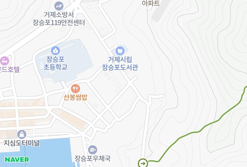 경상남도 거제시 장승포동 우진빌라트 위치·실거래 시세 지도