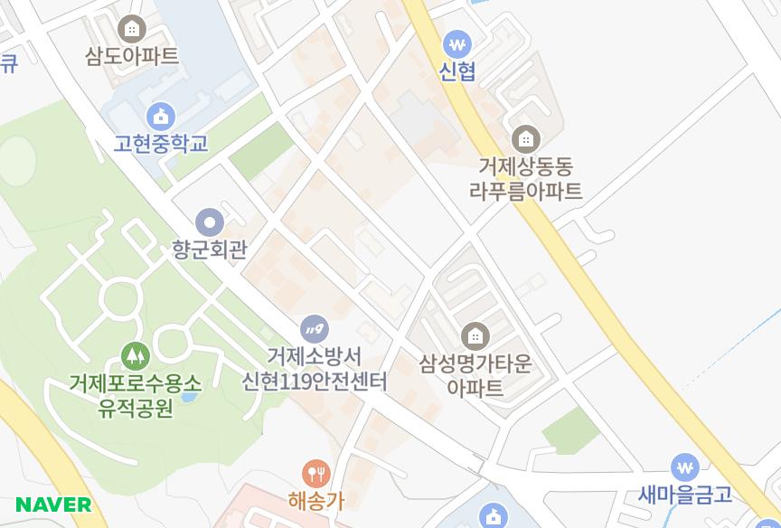 경상남도 거제시 상동동 성우샤인빌 위치·실거래 시세 지도