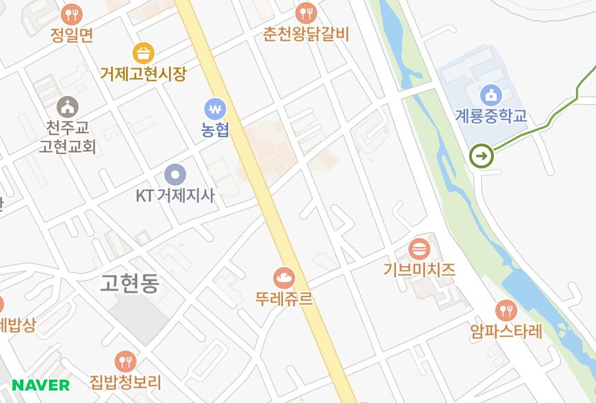 경상남도 거제시 고현동 에스엠빌 위치·실거래 시세 지도