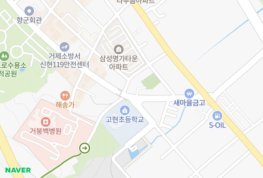 경상남도 거제시 상동동 신원그리스빌 위치·실거래 시세 지도