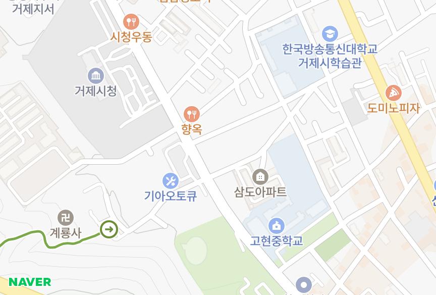경상남도 거제시 고현동 우리샤인빌 위치·실거래 시세 지도