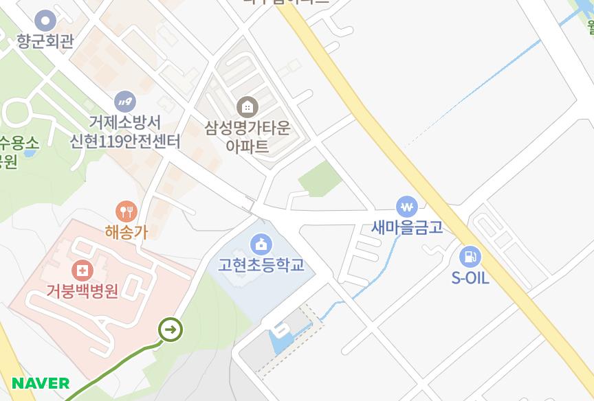 경상남도 거제시 상동동 탑팰리스 위치·실거래 시세 지도