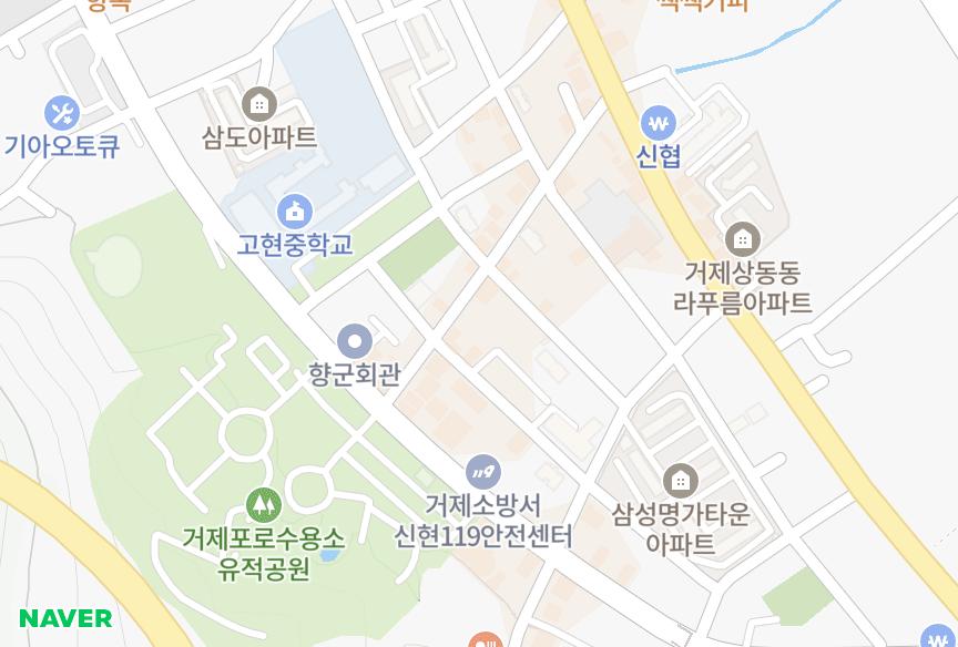 경상남도 거제시 상동동 상동가나마메종1차 위치·실거래 시세 지도