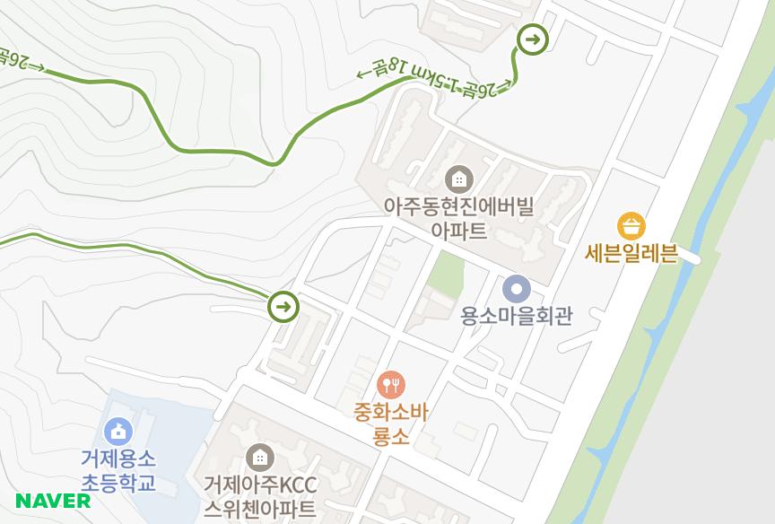 경상남도 거제시 아주동 동강풍경빌라 위치·실거래 시세 지도