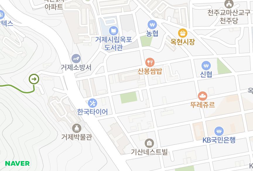 경상남도 거제시 옥포동 미진골든 위치·실거래 시세 지도