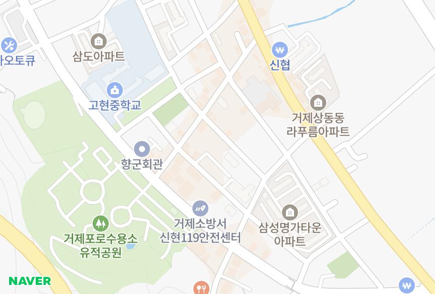 경상남도 거제시 상동동 삼일가나빌1차 위치·실거래 시세 지도