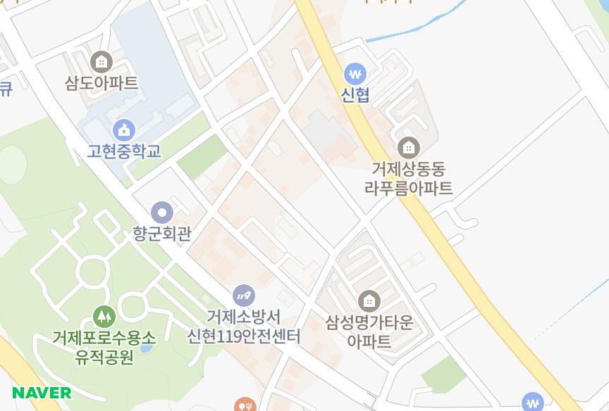 경상남도 거제시 상동동 세웅디메테르 위치·실거래 시세 지도