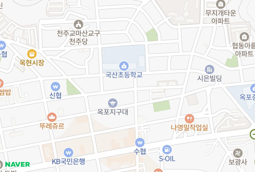 경상남도 거제시 옥포동 한양그린빌리지 위치·실거래 시세 지도