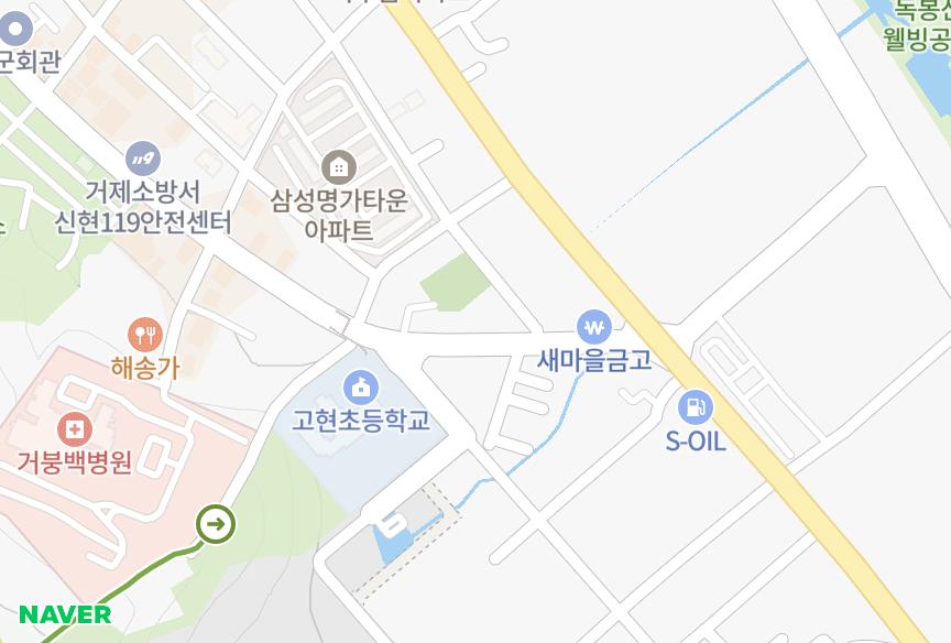 경상남도 거제시 상동동 거암빌라 위치·실거래 시세 지도
