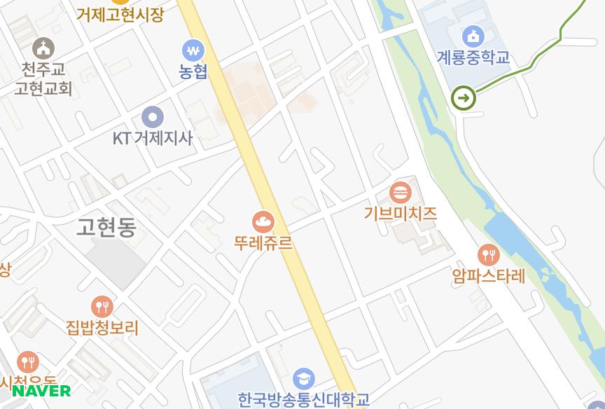 경상남도 거제시 고현동 그랜드하우스 위치·실거래 시세 지도
