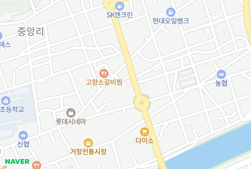 경상남도 거창군 거창읍 대동리 희성타운 위치·실거래 시세 지도