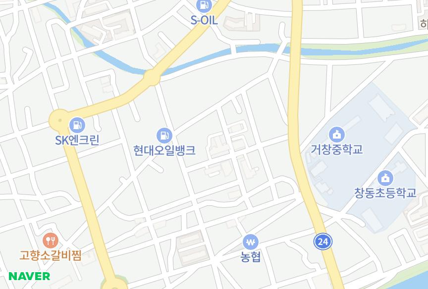 경상남도 거창군 거창읍 대동리 신흥3차 위치·실거래 시세 지도