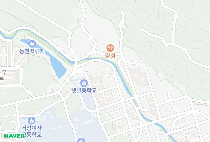 경상남도 거창군 거창읍 중앙리 신세계타운 위치·실거래 시세 지도